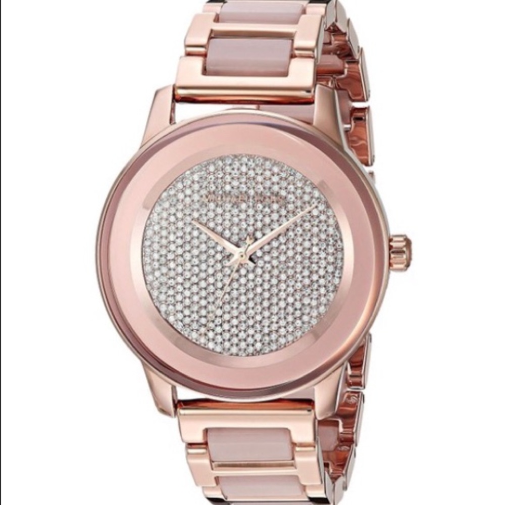 Rose Gold Kinley Michael Kors pink tortoise links